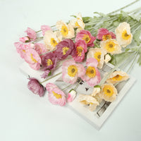 Pink Iceland Poppy Artificial Flower Bouquet (4 Stems)