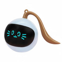 Automatic Electric Cat Toy Ball, Rechargeable, LED Light, Interactive