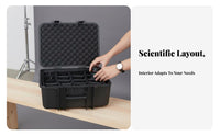 Wheeled Hard Trunk Waterproof Equipment Case Retractable Pull Handle for Travel