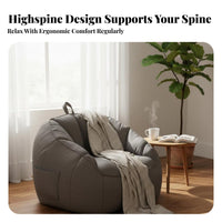 Highposterior Beanbag Lie-Flat Design Floor Seating Full physique Support snug for e-sports fans, Living Room
