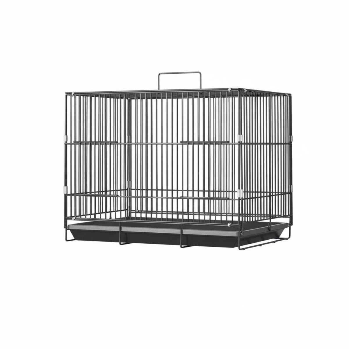 Metal Avian Enclosure Secure Locks Foldable Aviary Enclosure Rectangular Avian House Rust Resistant Pet Supplies Multiple Doors