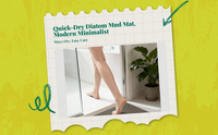 Diatomaceous Earth Bath Mat quick-dry