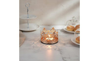 Crown Candle Holder Hollow-out Design Baroque Metal Crown Romantic Atmosphere