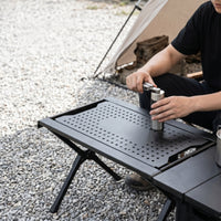 Perforated Table Panel Lightweight Table Panel with Support Rods Modular for Camping