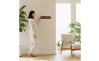 Folding Wall Coat Rack Foldable Hardware Natural for Foyer
