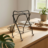 Sturdy Duty Saddle Rack Carrier Additional Pegs Tack Organizer for Stable