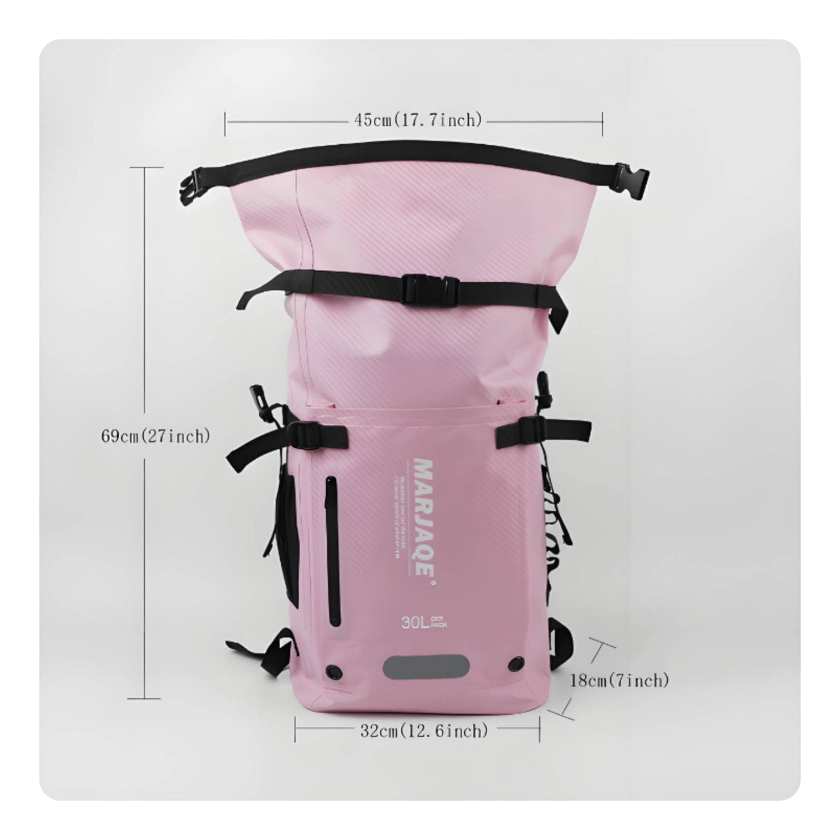 Fins Bag Backpack Wet Dry Separation Waterproof Snorkel Backpack Large Capacity