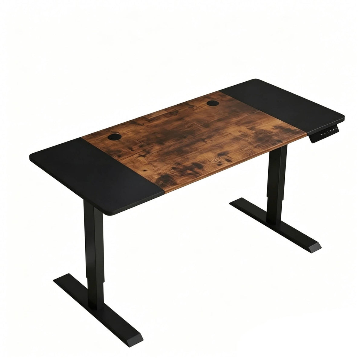 Electric Standing Desk Rectangular Tabletop Height Adjustable Desk Flat Desktop