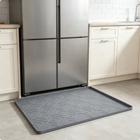 Tray-Style Mat Raised Border Silicone Mat Spill-Catching for Under Appliances