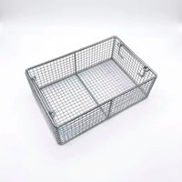Hanging Basket Metal Wire Storage for Pantry Organisers and Garage 304 Stainless Steel with Handle for Kitchen Cupboards