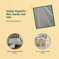 Wooden pet bed for small pets