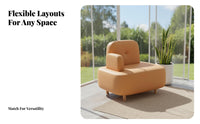 Upholstered Bench and Chair Dining Set Curved Backrest Commercial Furniture Modern Design Space Saving for Guests, Kitchen