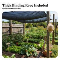 Dark Mesh Heat Insulating Cloth Reinforced Edges Shade Netting for Garden, Pool