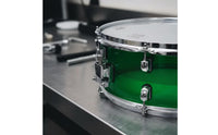 Transparent Marching Snare Drum Translucent Snare Drum with Acrylic Shell Chrome Percussion Instrument Compact for Drummers, Parades, Stage Performances