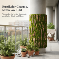 Artificial Moss Bark Roll for Pipe Decoration and Landscaping