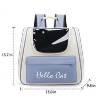 Pet Carrier Backpack, Foldable Cat Backpack with Oxford Fabric, Portable Pet Carrier for Travel Hiking, Breathable Pet Bag for Hiking Walking