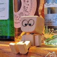 Shaking Wooden Man Figurine - Handmade Wooden Decoration