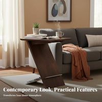 Magazine Holder Table Minimalist Aesthetic Z-Shaped Magazine Table Space-Saving