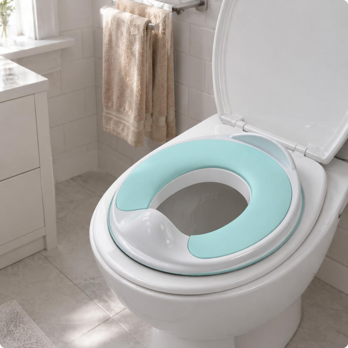 Children's Toilet Seat Stable TPR Padded Toilet Seat Easy to Clean