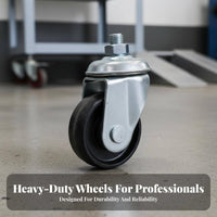 Floor Jack Replacement Wheel Wear-Resistant Floor Jack Caster Heavy Duty Swivel Caster Wheel for Mechanics, DIY Enthusiasts, Workshop, Garage