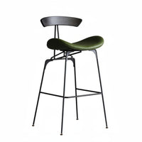 Saddle-Seat Stool Nordic Theme & Appearance Saddle Seat Bar Stool Utilitarian Design Minimalist Design for Homeowners, Kitchen