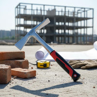 Single-Piece Steel Pickaxe Multi-Functional Gardening Hoe Pick Non-Slip Grip