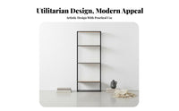 utilitarian aesthetic unrestrictedstanding Multi-Tier Shelf Vintage Look A-Frame shelving unit Rustic Finish Display Rack Sturdy & Stable for Apartment Dwellers, Office Workers, Homeowners, Living Room, Bedroom, Hallway, Entryway