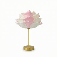 Sculptural Rose Table Lamp Romantic Flower Lamp Ambient Lighting Elegant for Nightstand, Bedroom, Wedding