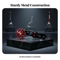 Rear Derailleur Chain Stabilizer Adjustable Tension Rear Derailleur Chain Guide Anodized Finish Drivetrain Part for Mountain Bikers, Town Commuting