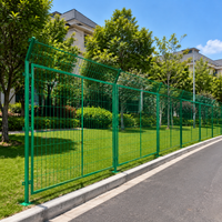 3m Green Wire Mesh Fence, Animal-Proof Netting, Outdoor Livestock Escape Prevention, Coated Mesh Fence