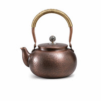 Copper Teapot Hammered Cookware Nonleak-Drip-Free for Hosts
