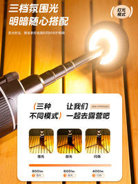 户外伸缩灯露营灯营地灯三角架灯便携伸缩灯全地形长续航高亮度