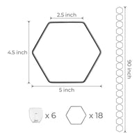 Hexagon Plant Trellis Easy to Install Metal Vine Support Chain Weatherproof