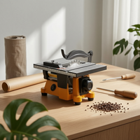 Micro Table Saw Multi-Material Cutting Mini Table Saw Compact Size Power Tool for Hobbyists, Workshop