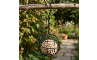 Decorative Hanging Wire Cage Metal Wire Cage Holder Rustic Birdcage Holder with Chain Versatile for Entryway