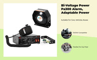 300W car alarm PA system, multi-tone