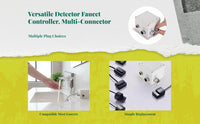 Automatic Detector Faucet Controller, Touchless Induction Tap Adapter, Bathroom Sink Motion Detector, Easy Installation, Water Saving, Universal Replacement