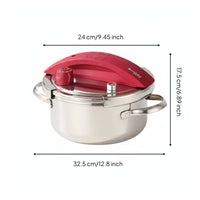 Glass Lid Included 304 Stainless Steel Pressure Cooker Pressure-resistantProof Induction Compatible Pressure Cooker