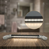 RV Entry Handrail Metal End Pieces LED Handrail Curved Illuminated Assist Handle