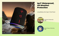 Waterproof Bluetooth speaker, deep bass
