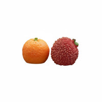 Cute Design Lychee Tangerine Car Decoration Auspicious Fruit Shaped Car Decor Creative