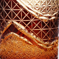 Hand-carved Crystal Whiskey Glass, Japanese Style