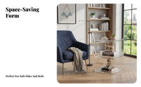 Rippled C-Shaped Table Multi-Functional Household Furniture Modern Aesthetic