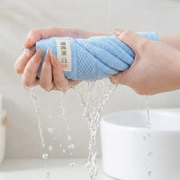 Combed Face Cloths for Bathroom Towels, Pack of 2 Terry Weave 32x68cm Absorbent Face Towel, Reusable Guest Essentials in Polka Dot Patterns