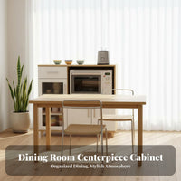 Dining Room Storage Cabinet Modern Minimalist Design Kitchen Buffet Hutch Large Capacity Kitchen Storage Hutch for Homeowners, Families, Home Office