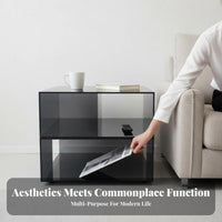 Rotating Cylindrical Cabinet Space-Saving Multi-Level Accent Table for Students