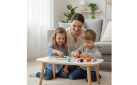 Wooden Sensory Board with Pom-Poms Child-Led-Inspired Size Matching Board with Pom-Poms Fidget Toy Sturdy Screenscreenless