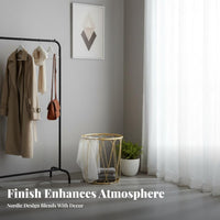 Single-Pole Coat Hanger Freestanding Garment Rack Space-Saving for Entryway