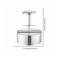 Hamburger Press 304 Stainless Steel Round Patty Creator Even Pressing