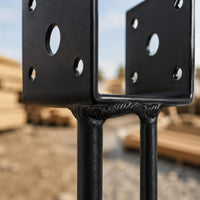 Ground Stake Post Base Welded Metal Post Anchor Bolt Hole for Deck Building